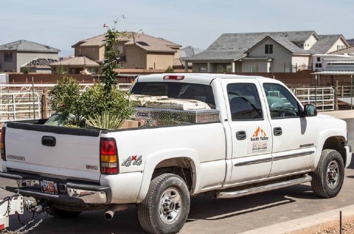 South Valley Landscaping owner truck — Brad and Tracey