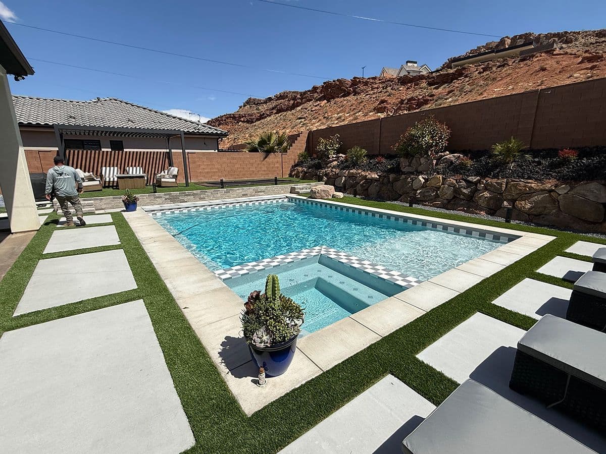 Custom pool installation